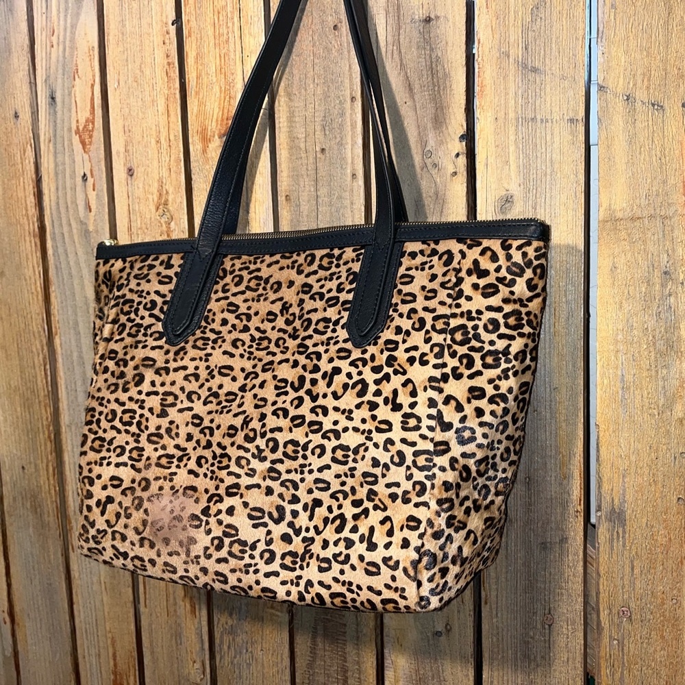 Fossil Cheetah Patterned Tote - image 3